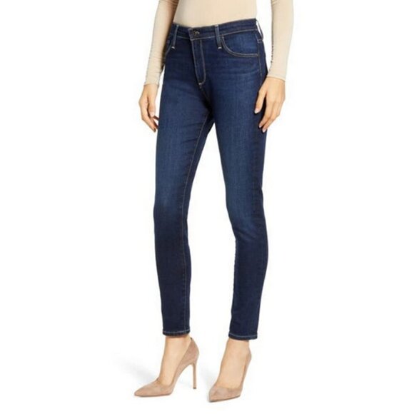 💕AG💕 Farrah High Waist Skinny Ankle Jeans - Darjeeling Blue 27 NWT - Picture 7 of 16